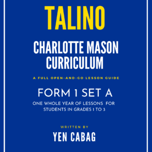 Talino CM Curriculum Form 1 (for Grades 1 to 3) (PDF)