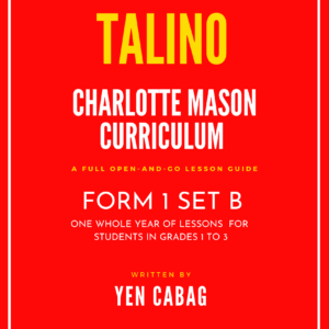 Talino CM Curriculum Form 1 (for Grades 1 to 3) SET B (PDF)